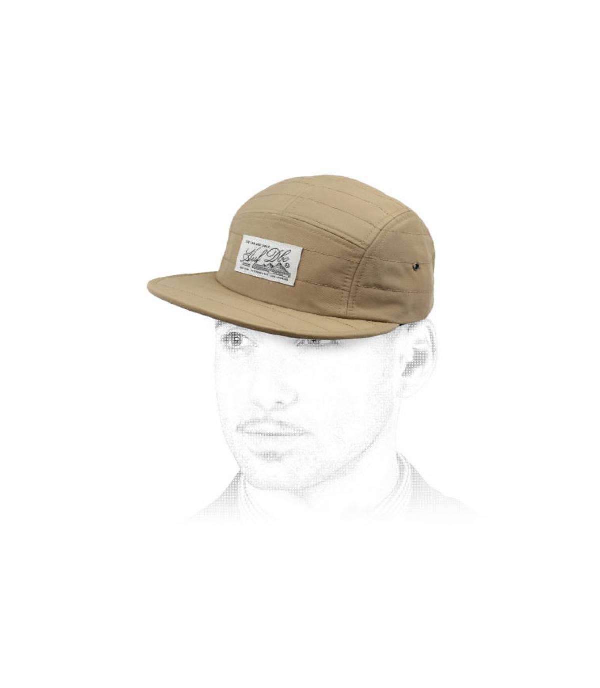 kap Huf 5 beige paneel Tundra Volley 5 Panel tobacco